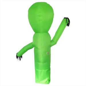 Vendita calda divertente verde <span class=keywords><strong>alieno</strong></span> gonfiabile costume <span class=keywords><strong>da</strong></span> festa costumi LED forniture per feste decorazioni per adulti - Product Image 2