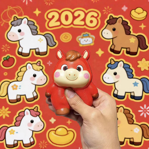 Figura de Caballo de Resina de Dibujos Animados, Decoración para Coche, Regalo de Año Nuevo 2026, Adorno de Escritorio - Product Image 2