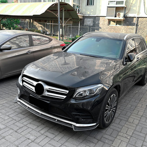 Amp-Z Front <b>Lip</b> <b>Splitter</b> For Mercedes-Benz Glc X253 C253 2016-19 Amg Line Piano Black Carbon Fiber Texture - Product Image 1