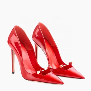 CUSTOM Party Thin Heels D'Orsay <b>Pumps</b> 2024 New Arrival <b>Black</b> Leather Pointed Toe Rivet Dress Shoes High Quality Spring <b>Womens</b> - Product Image 3