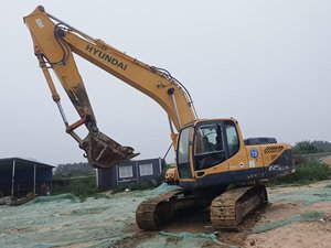 Pelle mécanique sur chenilles originale de la Corée Hyundai 215 Moteur Yanmar d'occasion à haut rendement en bon état Vente - Product Image 2