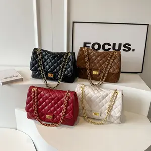Factory Wholesale Fashion Handbags 2023 Lady Chain Leather Bags Lady Design Purses For Women