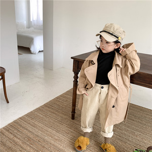 Printemps et automne nouveaux vêtements pour enfants veste pour filles manteau de bébé mode moyen à long - Product Image 6