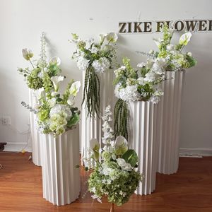 Decoración <span class=keywords><strong>de</strong></span> Escenario <span class=keywords><strong>para</strong></span> Eventos con Flores Verdes, Hortensias Artificiales, Ramo <span class=keywords><strong>de</strong></span> <span class=keywords><strong>Boda</strong></span>, Lirios <span class=keywords><strong>de</strong></span> Cala Borgoña, Centro <span class=keywords><strong>de</strong></span> <span class=keywords><strong>Mesa</strong></span> con Flores <span class=keywords><strong>de</strong></span> Anturio - Product Image 2