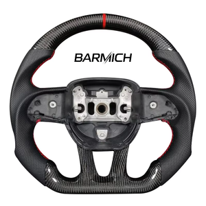 Volante Sportivo in Pelle Barmich Fatto a Mano per Dodge Challenger Charger RT Jeep Trackhawk Durango SRT Hellcat - Product Image 3