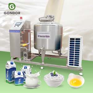 Pasteurisateur de lait à petite échelle 100L, cuve en acier inoxydable, pompe, machine de pasteurisation UV automatique haute précision à flash, à vendre - Product Image 1