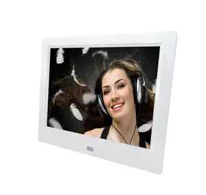 Marco de fotos Digital de 8 pulgadas, marco de álbum digital con wifi, color blanco