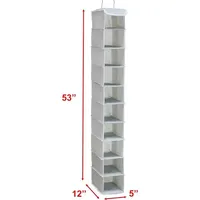 Étagère de rangement pliable moderne à dix niveaux en tissu non tissé pour salon, idéale pour chaussures, sacs, chapeaux et sous-vêtements – Fournisseur d'usine