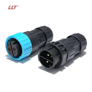 LLT M25 35A 2 3 4 pin IP68 Waterproof Circular Industrial Connector Plug Power Connector