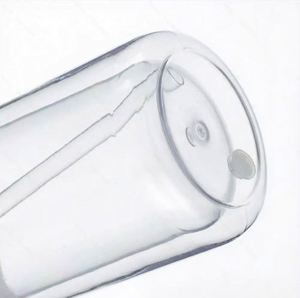 Lot de 25/50 gobelets double paroi en plastique sans BPA de 16 oz, type boule à neige, avec trous pré-percés, couvercles transparents et pailles, idéal pour les festivals - Product Image 4