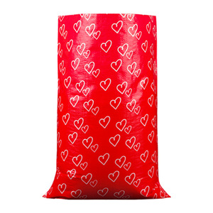 White Cartoon Red Heart Nonwoven Bag 70Gsm Screen Printed Bedding Storage Bag - Product Image 2