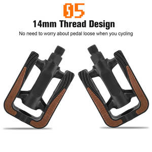 WEST BIKING-Pédales de vélo antidérapantes en TPR, feuille réfléchissante, noir, PP, résistant à l'usure - Product Image 5