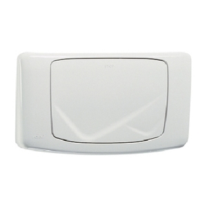 Placca Meccanica Monocomando Bianca 10x15 Cm Per Uso WC - Product Image 1