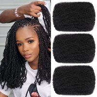 Cheveux humains naturels bouclés afro kinky en vrac, pas chers, pour tresses, dreadlocks, torsades et extensions pour femmes
