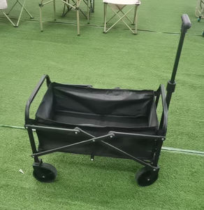 Troli lipat portabel baja tahan karat, untuk <span class=keywords><strong>festival</strong></span> OEM keranjang berkemah portabel dapat dilipat pantai luar ruangan - Product Image 5