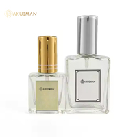Bouteilles de parfum vides en verre carré de haute qualité 10ml 15ml 30ml 50ml 100ml avec pulvérisateur à pompe Échantillon gratuit disponible