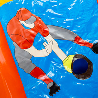 Jeu de fléchettes gonflable 4 en 1-Cible sportive interactive pour enfants et adultes-Parfait pour les fêtes, les événements, le team building, les carnavals