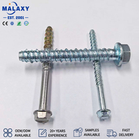Vis à tête hexagonale en acier au carbone Malaxy électrogalvanisé M6-M20