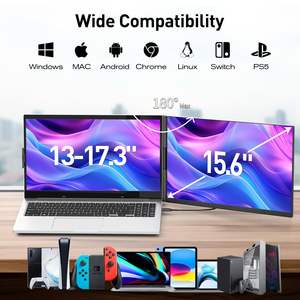 Pour les entreprises de jeux Compatible pour les ordinateurs portables 13 "-17.3" 15.6 "FHD IPS LCD écran d'ordinateur portable panneau <span class=keywords><strong>Double</strong></span> moniteur étendu - Product Image 4