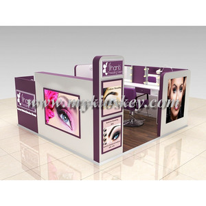 Quiosco de enhebrado de cejas de Venta caliente de moda: quiosco de estación de peluquero diseñado en 3D a la venta - Product Image 3