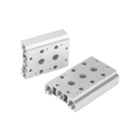 Base de distributeur de soupapes pneumatiques en alliage d'aluminium série QS5Y