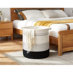 Cesta de Cuerda de Algodón Nórdica INS, Cesta Tejida para Artículos de Escritorio, Juguetes para Niños, Organizador de <span class=keywords><strong>Ropa</strong></span> <span class=keywords><strong>Sucia</strong></span> para Bebés, Cesta para <span class=keywords><strong>Ropa</strong></span> <span class=keywords><strong>Sucia</strong></span> - Product Image 2