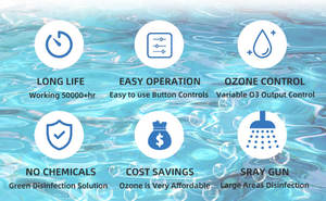 Flygoo Portable Ozone Contact Filtre à eau Générateur <span class=keywords><strong>d</strong></span>'ozone Purificateur <span class=keywords><strong>d</strong></span>'eau Machine avec contrôleur ORP - Product Image 6