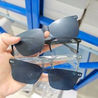 Gafas de Sol Polarizadas con Clip UV400 de Acetato de Alta Gama, Estilo ASST, Disponibles en Stock, Montura Óptica de Acetato, Gafas de Acetato de Diseño Aleatorio