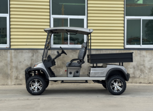 Carrello da Golf Elettrico a 4 Posti Certificato CE Prodotto in Cina, con Vano di Carico, Motore 36V, Capacità 800KG, Velocità 30Km/h, in Acciaio Q235B - Product Image 3