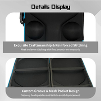 Sac de raquettes de pickleball et de tennis imperméable à grande capacité, avec noyau en nid d'abeille pliable de 16 mm, logo personnalisé, pour hommes et femmes