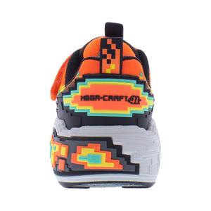 Chaussures Skechers Mega Craft 4K PS pour garçons, orange et noir, style marche - Product Image 3