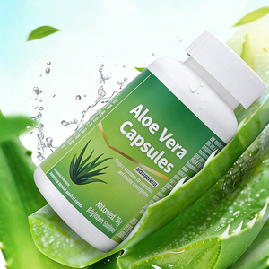 Capsule di Olio di Aloe Vera, Integratore per la Salute Intestinale e Generale degli <span class=keywords><strong>Adulti</strong></span>, Senza Glutine, Naturale, 60 Capsule/Flacone - Product Image 1