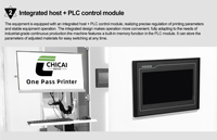 Nouvelle imprimante jet d'encre UV monopasse CC-X350U pour têtes d'impression CMYKW, haute vitesse 30 m/min, pour sacs plastiques, bouchons de bouteilles en fer blanc