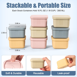 Boîte de conservation alimentaire en silicone de qualité alimentaire, norme américaine, boîte de fraîcheur pour réfrigérateur, récipient hermétique pour la préparation des repas - Product Image 2