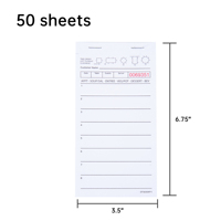 Carnets de visiteurs numérotés avec ligne de perforation, bloc-notes pour commandes de restaurant