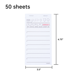 Libretas Numeradas para Libro de Visitas con Línea de Perforación, Bloc de Notas para Tomar Pedidos en Restaurantes - Product Image 3