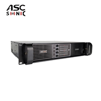 Amplificateur de puissance ASCSONIC AT6000Q Pro Audio 8000W 4 canaux classe TD 2U pour karaoké