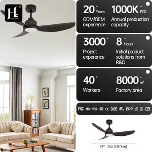 พัดลมเพดานสีดำสำหรับห้องนอน แบบมีไฟและรีโมทคอนโทรล BLDC ปรับความเร็วได้ 6 ระดับ พร้อมไฟ LED หรี่แสงได้ ขายส่ง - Product Image 4