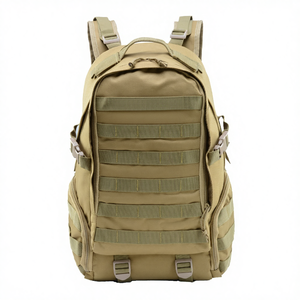 กระเป๋าเป้สะพายหลังแบบยุทธวิธีสำหรับทุกเพศ ผลิตจากโพลีเอสเตอร์กันน้ำ ลายพราง เหมาะสำหรับการเดินป่า ปีนเขา และกีฬากลางแจ้ง - Product Image 1