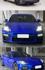 ชุดแต่งรอบคันสำหรับ <span class=keywords><strong>Porsche</strong></span> <span class=keywords><strong>Panamera</strong></span> 971.1 ปี 2017-2020 รุ่นปรับโฉมเป็น 971.2 ปี <span class=keywords><strong>2023</strong></span> สไตล์ <span class=keywords><strong>Turbo</strong></span> <span class=keywords><strong>S</strong></span> พร้อมกระจังหน้า ฝากระโปรง กันชน แบบ Plug and Play - Product Image 5