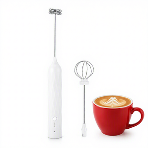 Mousseur à lait électrique USB 2-<span class=keywords><strong>en</strong></span>-1 <span class=keywords><strong>en</strong></span> acier inoxydable, <span class=keywords><strong>batteur</strong></span> à œufs, mousseur à café automatique, agitateur à latte, mélangeur de boissons et de yaourts - Product Image 1