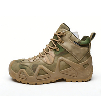 Bottes de randonnée tactiques pour hommes en tissu Oxford camouflage anti-infrarouge, imperméables, respirantes, avec semelle intermédiaire en caoutchouc PU – Vente en gros