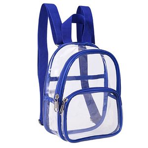 Custom Wholesale OEM Unisex Transparent Workbag Travel <strong>Heavy</strong> <strong>Duty</strong> PVC Kids Waterproof School <strong>Backpack</strong> with Zipper - Product Image 2