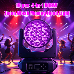<span class=keywords><strong>Precio</strong></span> de Fábrica: Foco Móvil Wash RGBW 19x15W con Chips LED 4 en <span class=keywords><strong>1</strong></span>, Zoom, Estrobo, DMX512, Control por Sonido, IP20 para Bodas, Clubes, Bares, DJ y Discotecas - Product Image 2
