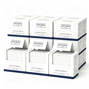 Serviettes nettoyantes jetables pour le visage en tissu non tissé/fibre végétale/biodégradable/coton HenSun, fabriquées sur mesure par notre propre usine. - Product Image 4