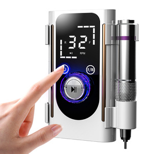 Professional High 45000RPM Rechargeable Nail Drill Low Noise Electric Nail Files Machine for Acrylic Cordless USB Battery Salon