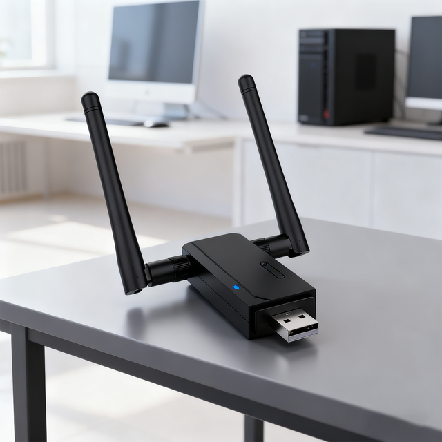 AC1200 USB 3.0 Laptop External WiFi Adapter Dual Band 1167Mbps 2.4G/5G Network Card High-Gain Antenna Support Windows Mac OS