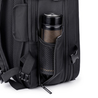 Sac à Dos de Voyage Ordinateur Portable Luxe Anti-Vol Étanche Oxford avec Port USB, Fermeture Éclair, Unisexe et Compression Sous Vide
