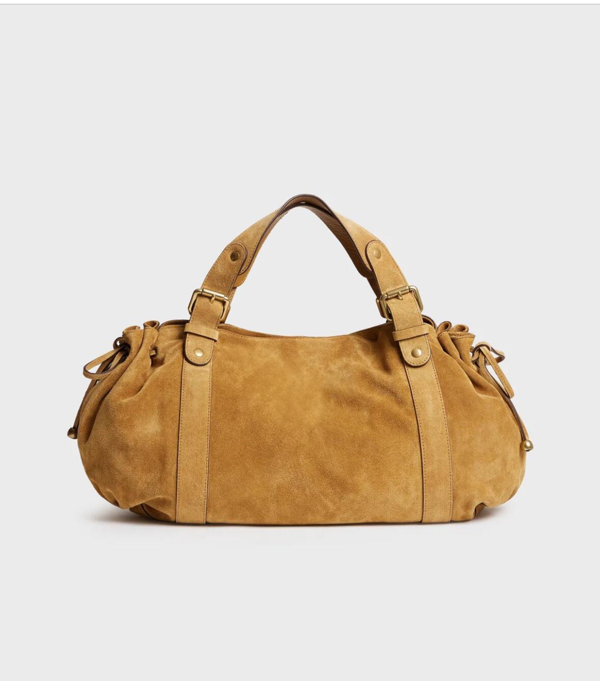 Suede yellow brown