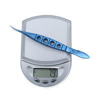 Pince LASIK Manche en Titane, Instrument Chirurgical Ophtalmique, Pointes Ovales Solides 108mm pour Levage de la Flap Corneenne